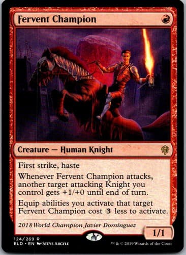 Fervent Champion R PPELD #124 NM MTG Magic