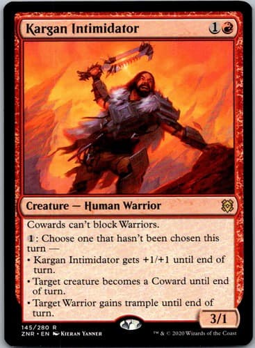 Kargan Intimidator R ZNR #145 NM MTG Magic
