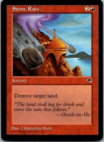 Stone Rain C TMP #206 NM MTG Magic