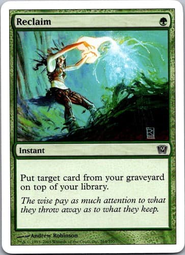 Reclaim C M12 #191 NM MTG Magic