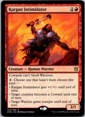 Kargan Intimidator R J25 #569 NM MTG Magic