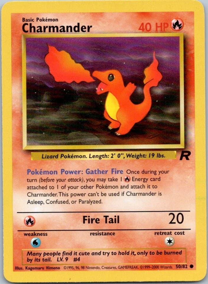 Charmander Common Team Rocket 50/82 NM
