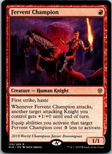 Fervent Champion R PRE #124 NM MTG Magic