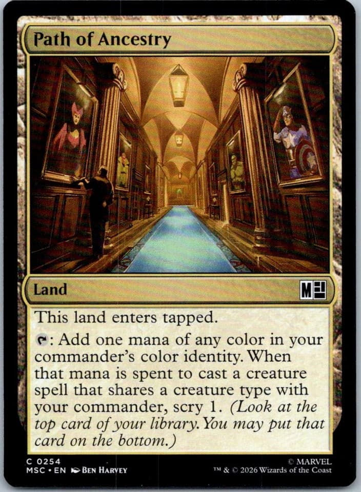 Path of Ancestry C Commander: Marvel Super Heroes 254 NM