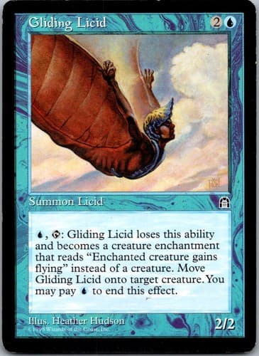 Gliding Licid U STH # NM MTG Magic