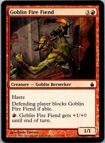 Goblin Fire Fiend C RAV #127 LP MTG Magic