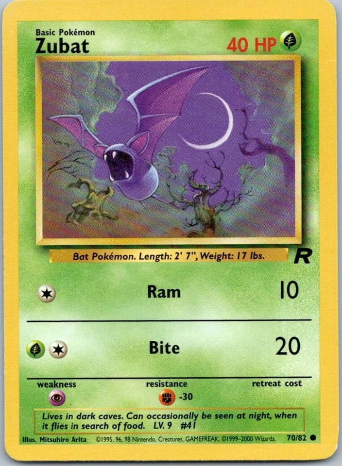 Zubat Common Team Rocket 70/82 NM