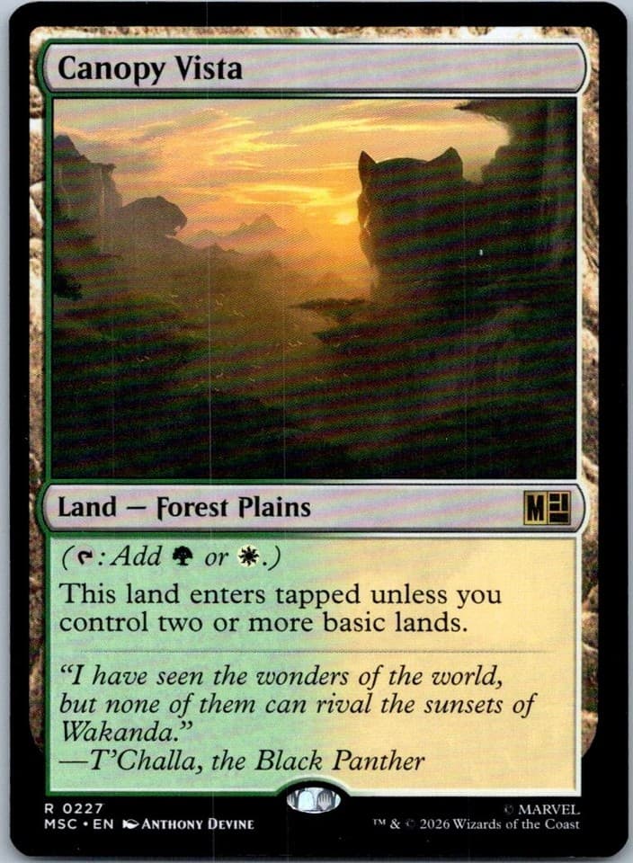 Canopy Vista R Commander: Marvel Super Heroes 227 NM