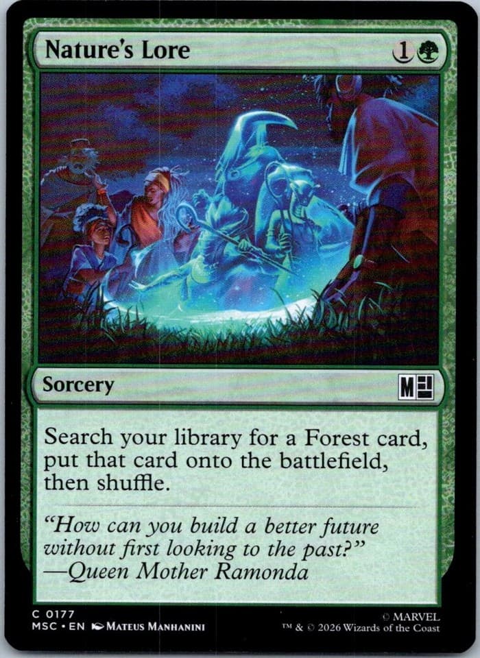 Nature's Lore C Commander: Marvel Super Heroes 177 NM