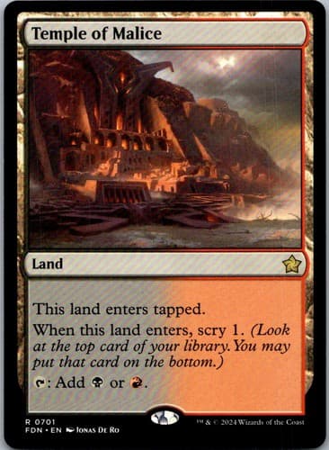 Temple of Malice R SCD #326 NM MTG Magic