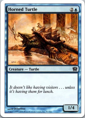Horned Turtle C 9ED #81 NM MTG Magic