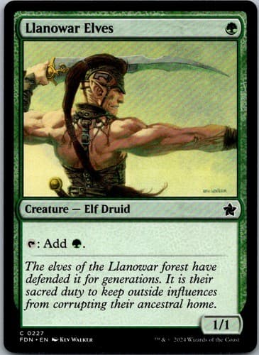Llanowar Elves C FDN #227 NM MTG Magic