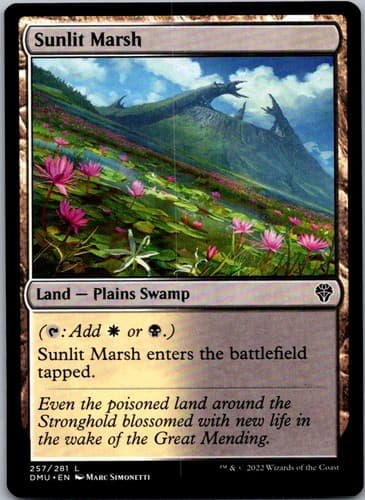 Sunlit Marsh L LIST #257/281 LP MTG Magic