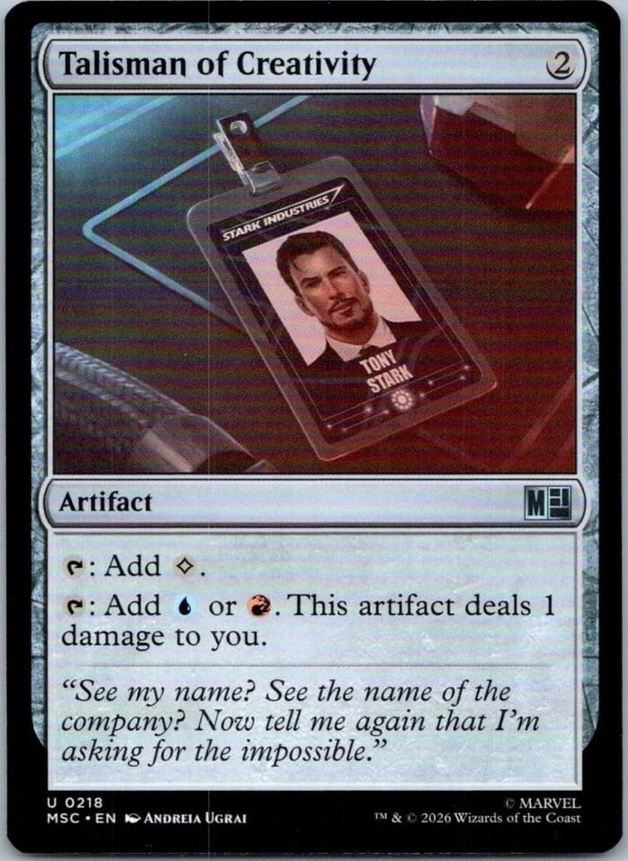 Talisman of Creativity U Commander: Marvel Super Heroes 218 NM