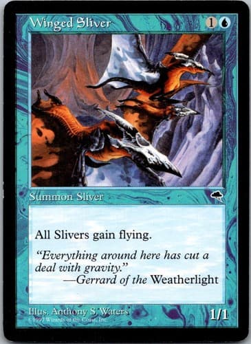 Winged Sliver C TMP #106 LP MTG Magic