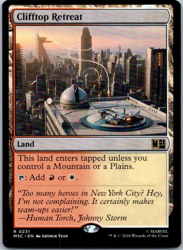 Clifftop Retreat R Commander: Marvel Super Heroes 231 NM