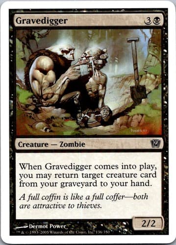 Gravedigger (Spanish) - "Sepulturero" C PSAL #F7 NM MTG Magic