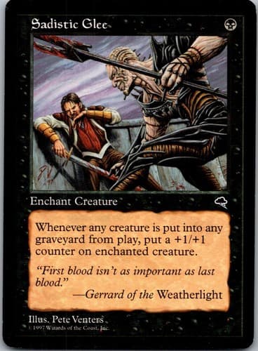 Sadistic Glee C TMP #153 LP MTG Magic