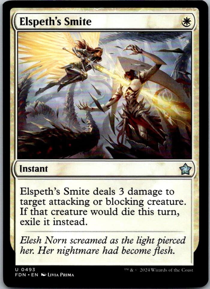 Elspeth's Smite U FDN #493 NM MTG Magic