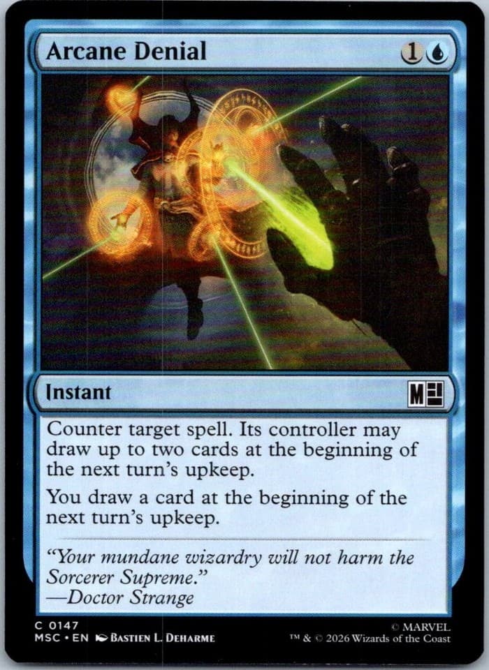 Arcane Denial C Commander: Marvel Super Heroes 147 NM