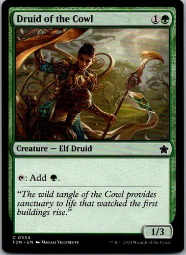 Druid of the Cowl C M19 #177 NM MTG Magic