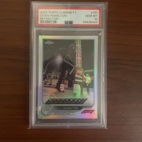 PSA 10 2022 Topps Chrome Formula 1 LEWIS HAMILTON Refractor #151