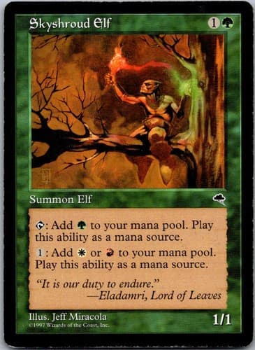 Skyshroud Elf C TMP #255 LP MTG Magic