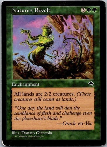 Nature's Revolt R TMP #240 LP MTG Magic