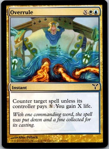 Overrule C DIS #120 NM MTG Magic