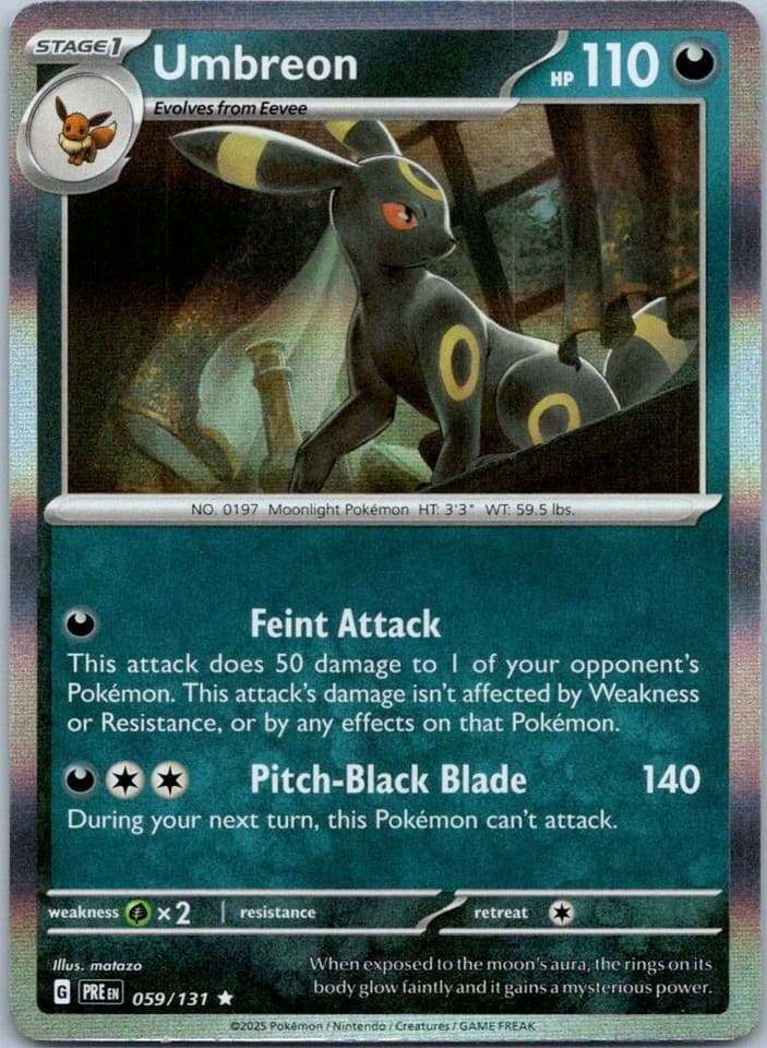 Umbreon Rare SV: Prismatic Evolutions 059/131 NM