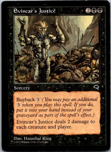 Evincar's Justice C TMP #134 NM MTG Magic