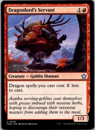 Dragonlord's Servant U TDC #210 NM MTG Magic