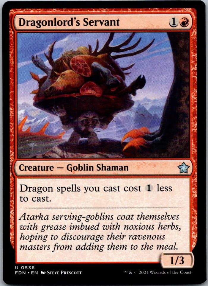Dragonlord's Servant U TDC #210 NM MTG Magic