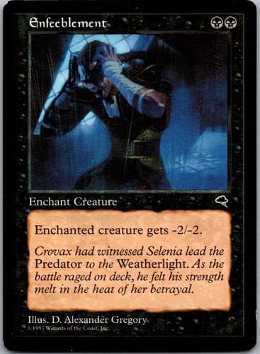Enfeeblement C TMP #133 NM MTG Magic