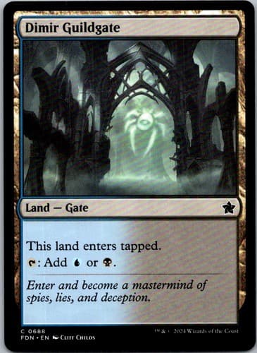 Dimir Guildgate C FDN #688 NM MTG Magic
