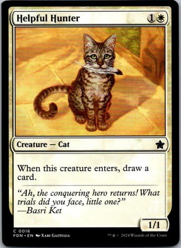 Helpful Hunter C FDN #16 NM MTG Magic