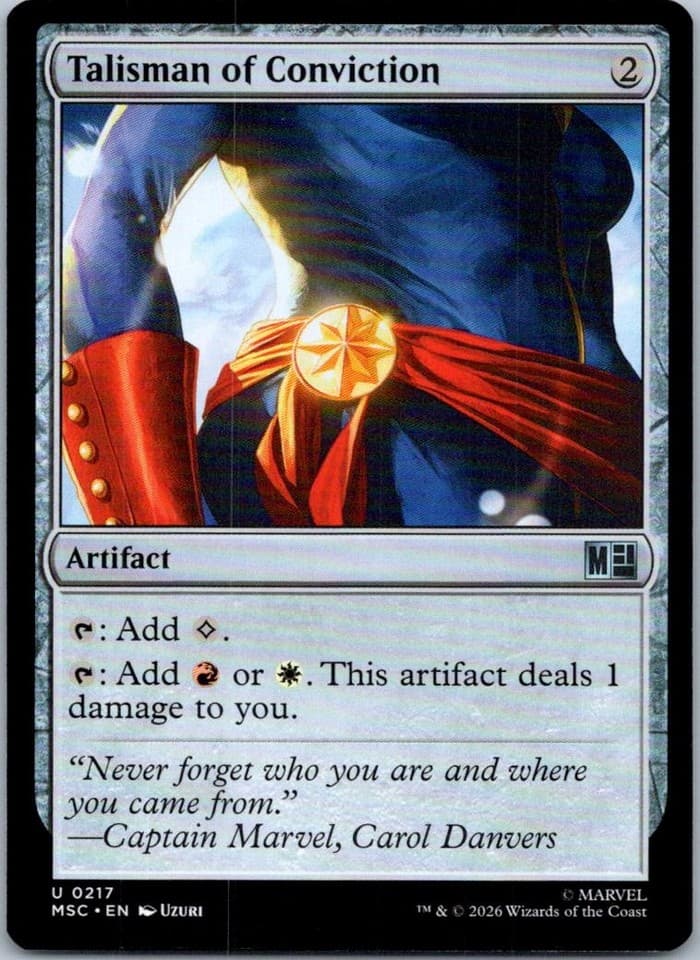 Talisman of Conviction U Commander: Marvel Super Heroes 217 NM