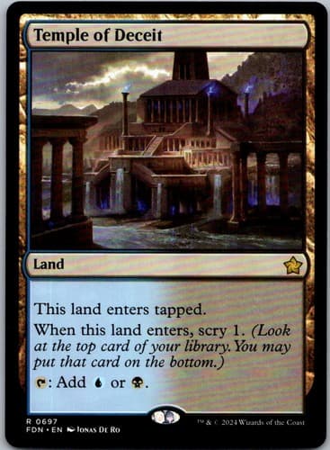 Temple of Deceit R PRE #245 NM MTG Magic
