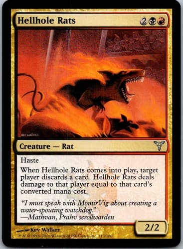 Hellhole Rats U DIS #113 NM MTG Magic