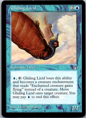 Gliding Licid U STH # NM MTG Magic