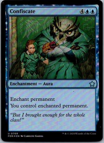 Confiscate U FDN #709 NM MTG Magic