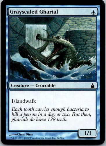 Grayscaled Gharial C RAV #52 NM MTG Magic