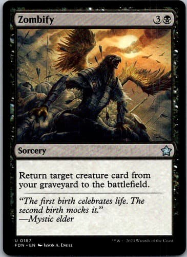 Zombify U FDN #187 NM MTG Magic