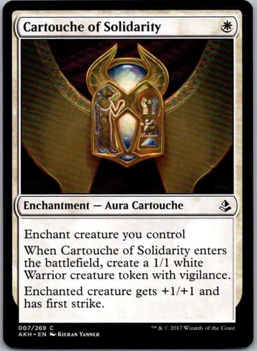 Cartouche of Solidarity C AKH #7 NM MTG Magic