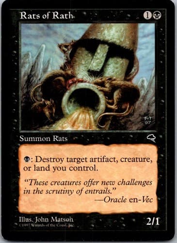 Rats of Rath C TMP #150 NM MTG Magic