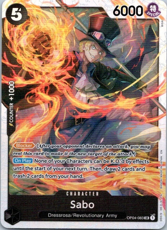 Sabo SR Kingdoms of Intrigue OP04 - 083 NM