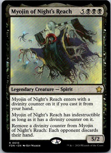Myojin of Night's Reach R FDN #610 NM MTG Magic