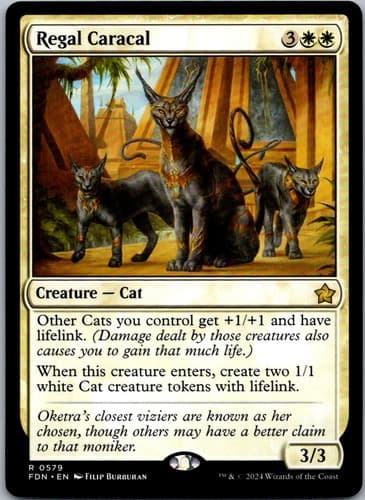 Regal Caracal R FDN #579 NM MTG Magic
