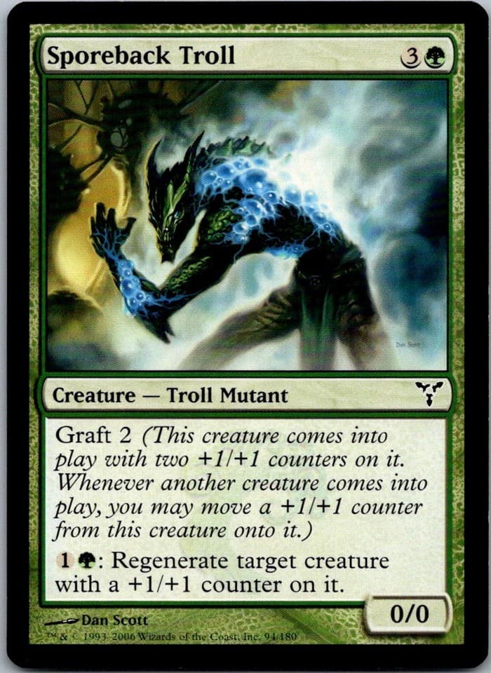 Sporeback Troll C DIS #94 NM MTG Magic