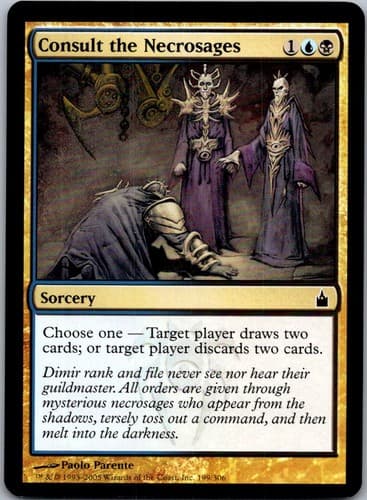 Consult the Necrosages C RAV #199 NM MTG Magic